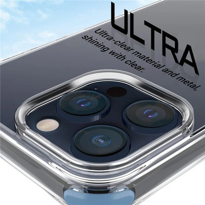 For iPhone 15 Pro Max Case Drop Proof TPU+PC Phone Cover (Big Lens Hole)