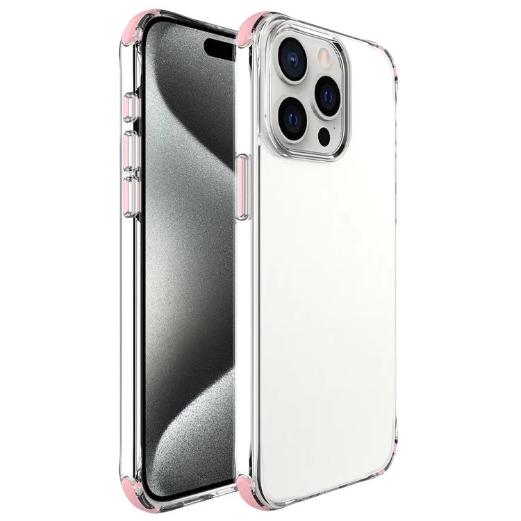 For iPhone 15 Pro Max Case Drop Proof TPU+PC Phone Cover (Big Lens Hole)