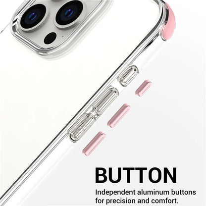 For iPhone 15 Pro Max Case Drop Proof TPU+PC Phone Cover (Big Lens Hole)