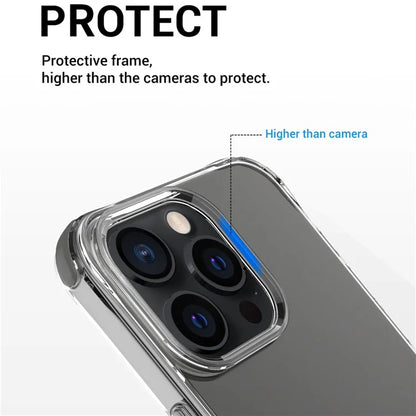 For iPhone 14 Pro Max Case Shockproof TPU+PC Phone Cover (Big Lens Hole)