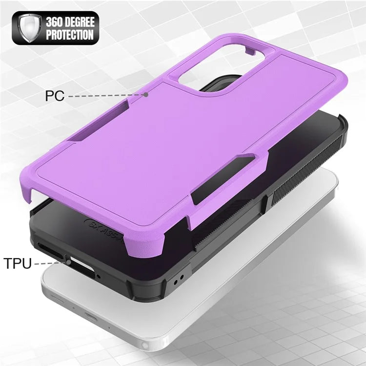 For Samsung Galaxy A55 5G Case PC+TPU 2-in-1 Shockproof Protective Phone Cover