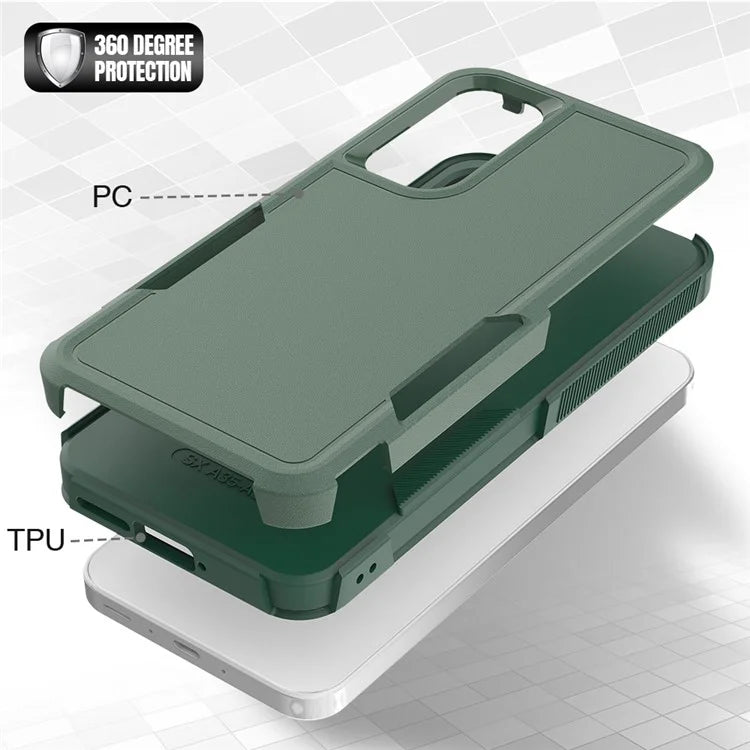 For Samsung Galaxy A55 5G Case PC+TPU 2-in-1 Shockproof Protective Phone Cover