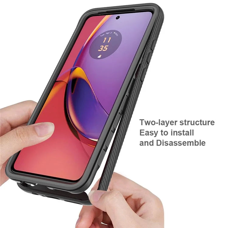For Motorola Moto G84 5G Phone Case Protective Cover with PET Screen Protector