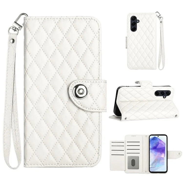 For Samsung Galaxy A25 5G (Global) (161.0 x 76.5 x 8.3mm) Case Multiple Card Slots Folding Stand Phone Cover