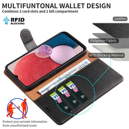 For Samsung Galaxy A05s 4G Case Magnetic RFID Blocking Leather Phone Wallet Cover
