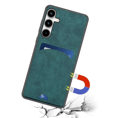 For Samsung Galaxy A05s 4G Case PU Leather Shock Absorbing Card Slots Protective Shell