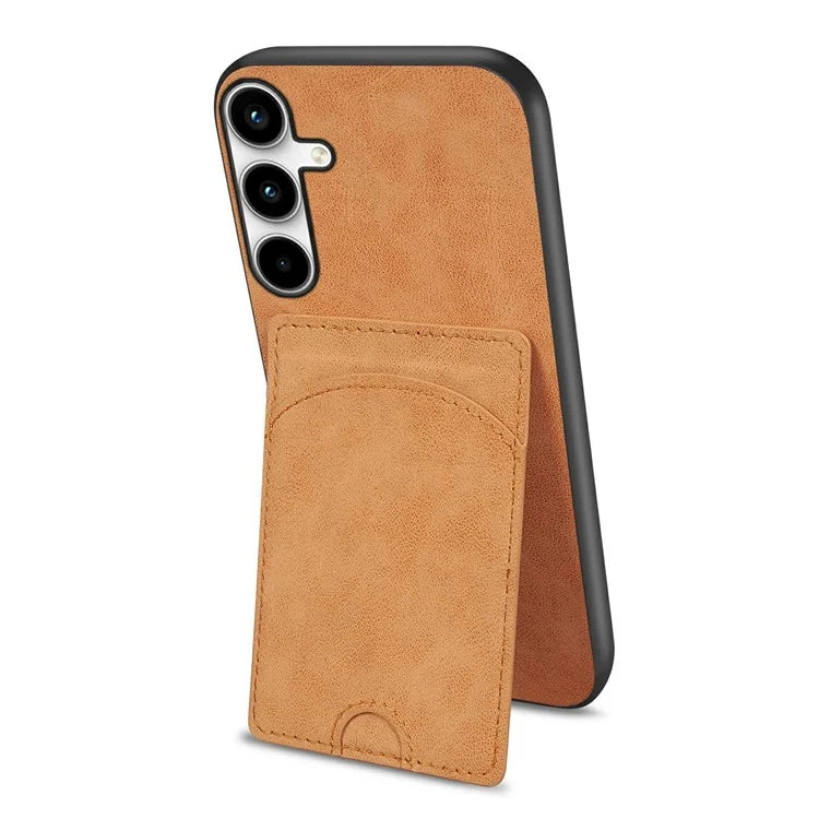 For Samsung Galaxy A05s 4G Case PU Leather Shock Absorbing Card Slots Protective Shell