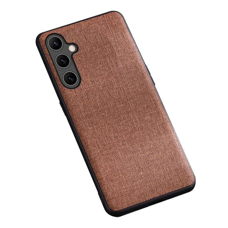 For Samsung Galaxy A24 4G (162.1 x 77.6 x 8.3mm) Back Case Fabric Cloth Texture Slim-Fit Phone Cover