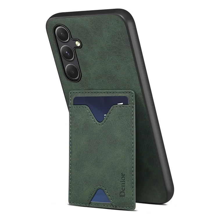 DENIOR For Samsung Galaxy A35 5G Case Leather+TPU Card Slot Phone Cover