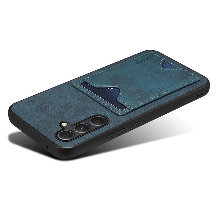 DENIOR For Samsung Galaxy A35 5G Case Leather+TPU Card Slot Phone Cover