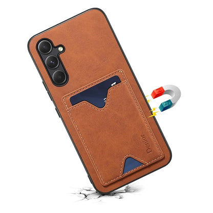 DENIOR For Samsung Galaxy A15 5G Case Kickstand Card Slot Phone Cover