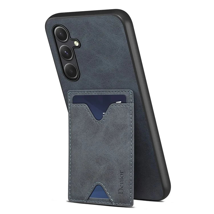 DENIOR For Samsung Galaxy A25 5G (Global) (161.0 x 76.5 x 8.3mm) Kickstand Case with Card Slot