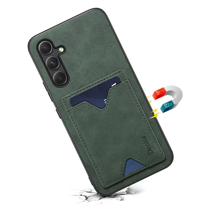 DENIOR For Samsung Galaxy A25 5G (Global) (161.0 x 76.5 x 8.3mm) Kickstand Case with Card Slot