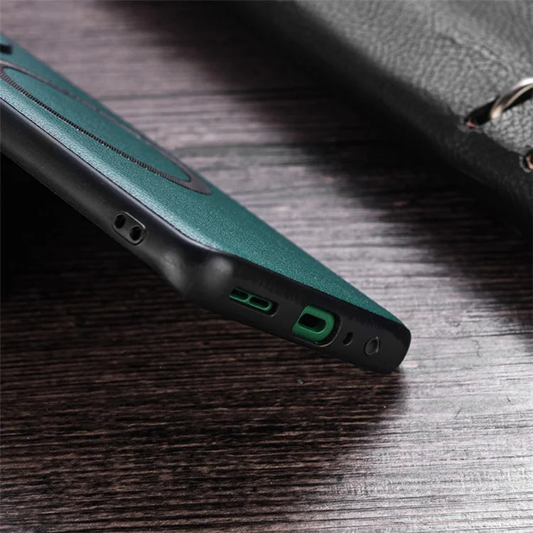 For Samsung Galaxy A25 5G (Global) (161.0 x 76.5 x 8.3mm) Back Case Magnetic Leather+TPU Phone Cover