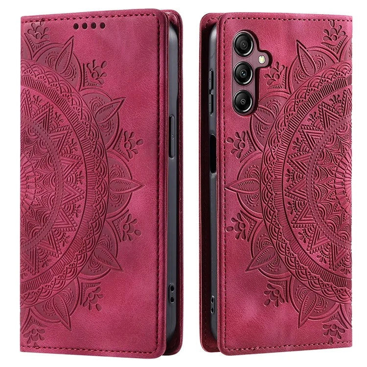 For Samsung Galaxy A55 5G Leather Case Mandala Flower Wallet Phone Cover