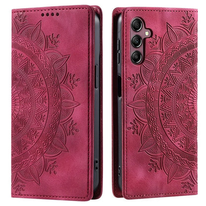 For Samsung Galaxy A55 5G Leather Case Mandala Flower Wallet Phone Cover