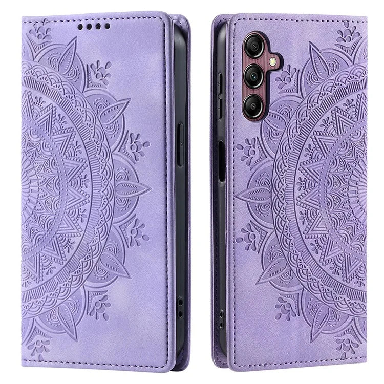 For Samsung Galaxy A55 5G Leather Case Mandala Flower Wallet Phone Cover