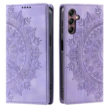 For Samsung Galaxy A55 5G Leather Case Mandala Flower Wallet Phone Cover