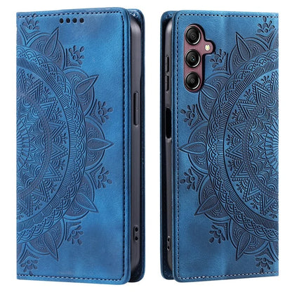 For Samsung Galaxy A55 5G Leather Case Mandala Flower Wallet Phone Cover