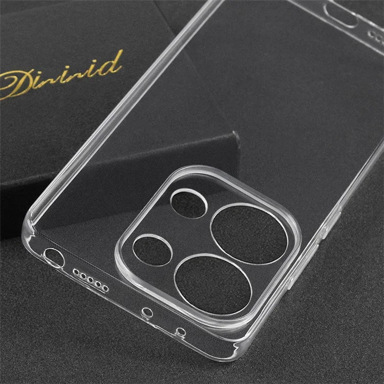 For Xiaomi Redmi Note 13 Pro 4G / Poco M6 Pro 4G TPU Case Clear Phone Cover Precise Cutout