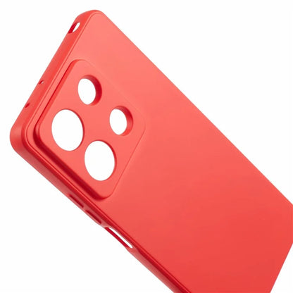 For Xiaomi Redmi Note 13 Pro 5G / Poco X6 5G TPU Phone Cover Rubberized Case with Soft Fiber Lining