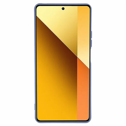 For Xiaomi Redmi Note 13 Pro 5G / Poco X6 5G TPU Phone Cover Rubberized Case with Soft Fiber Lining