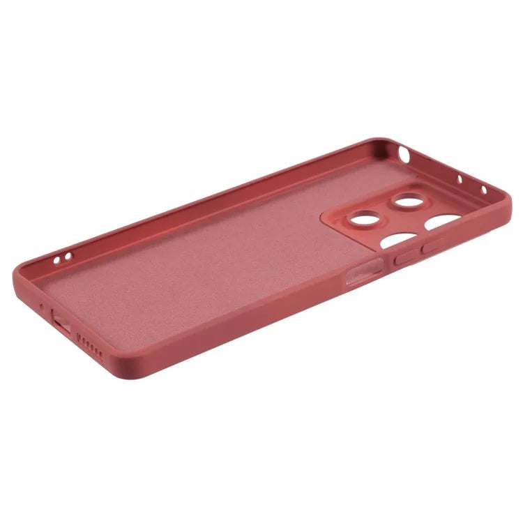 For Xiaomi Redmi Note 13 Pro 5G / Poco X6 5G TPU Phone Cover Rubberized Case with Soft Fiber Lining