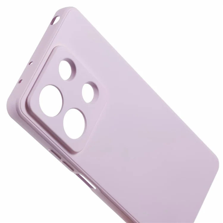 For Xiaomi Redmi Note 13 Pro 5G / Poco X6 5G TPU Phone Cover Rubberized Case with Soft Fiber Lining