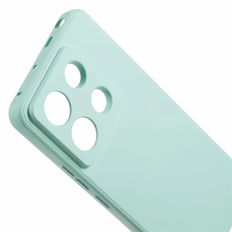 For Xiaomi Redmi Note 13 Pro 5G / Poco X6 5G TPU Phone Cover Rubberized Case with Soft Fiber Lining