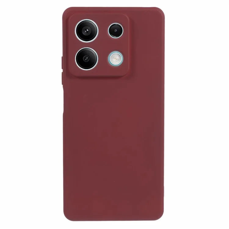 For Xiaomi Redmi Note 13 Pro 5G / Poco X6 5G TPU Phone Cover Rubberized Case with Soft Fiber Lining