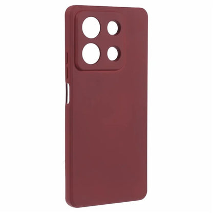 For Xiaomi Redmi Note 13 Pro 5G / Poco X6 5G TPU Phone Cover Rubberized Case with Soft Fiber Lining