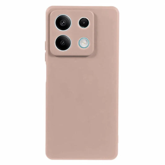 For Xiaomi Redmi Note 13 Pro 5G  /  Poco X6 5G TPU Phone Cover Rubberized Case with Soft Fiber Lining