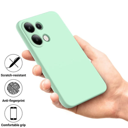 For Xiaomi Redmi Note 13 4G Liquid Silicone Case Camera Protection Phone Cover