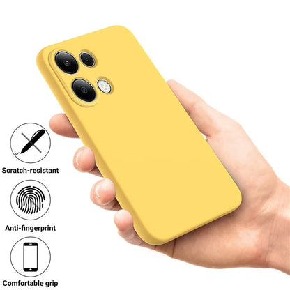 For Xiaomi Redmi Note 13 4G Liquid Silicone Case Camera Protection Phone Cover
