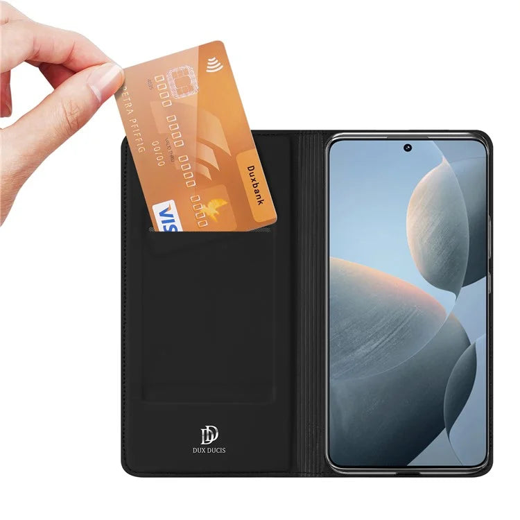 DUX DUCIS Skin Pro Series For Xiaomi Poco X6 Pro 5G / Redmi K70E 5G Leather Phone Case with Card Slot