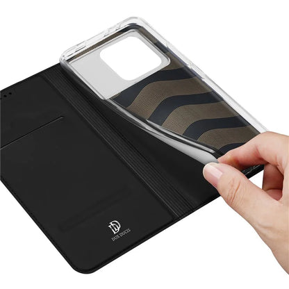 DUX DUCIS Skin Pro Series For Xiaomi Poco X6 Pro 5G / Redmi K70E 5G Leather Phone Case with Card Slot