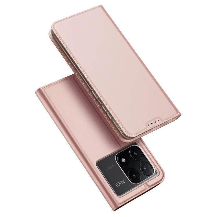 DUX DUCIS Skin Pro Series For Xiaomi Poco X6 Pro 5G / Redmi K70E 5G Leather Phone Case with Card Slot