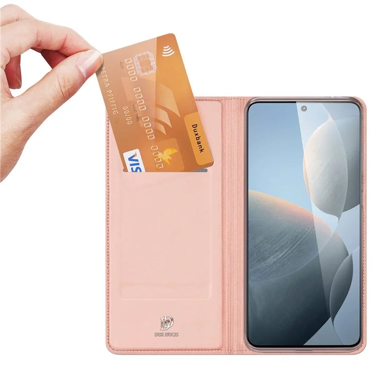 DUX DUCIS Skin Pro Series For Xiaomi Poco X6 Pro 5G / Redmi K70E 5G Leather Phone Case with Card Slot