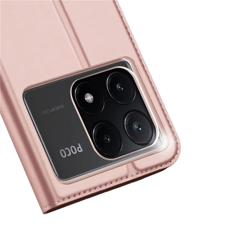 DUX DUCIS Skin Pro Series For Xiaomi Poco X6 Pro 5G / Redmi K70E 5G Leather Phone Case with Card Slot
