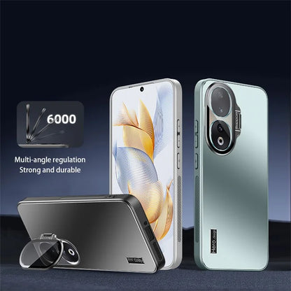 For Honor 90 Case Kickstand TPU+PC Drop-resistant Back Cover