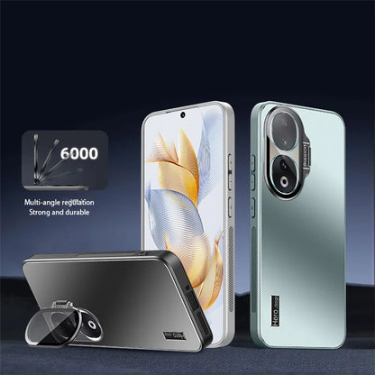 For Honor 90 Pro Case with Camera Lens Film Kickstand Phone Back Cover