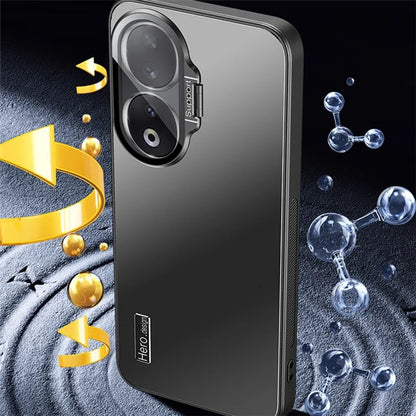 For Honor 90 Pro Case with Camera Lens Film Kickstand Phone Back Cover