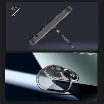 For Honor 90 Pro Case with Camera Lens Film Kickstand Phone Back Cover