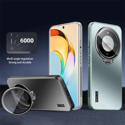 For Honor X40 5G / X9a 5G / Magic5 Lite 5G Case Hidden Kickstand TPU+PC Phone Back Shell