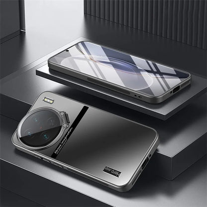 For vivo X90 5G / X90s 5G Case TPU+PC Lens Kickstand Cover with Anti-slip Strips