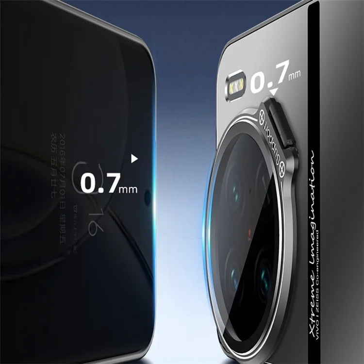 For vivo X90 5G / X90s 5G Case TPU+PC Lens Kickstand Cover with Anti-slip Strips
