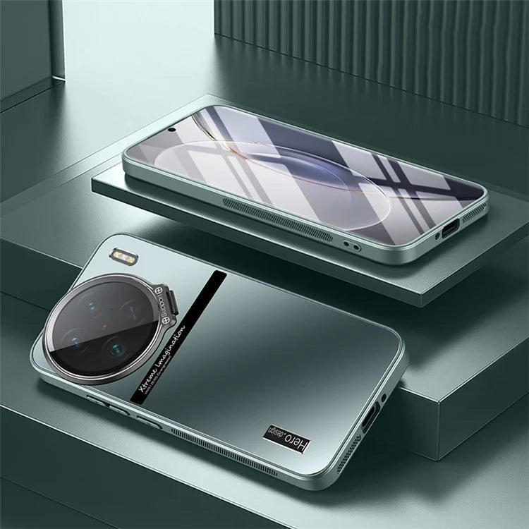 For vivo X90 5G / X90s 5G Case TPU+PC Lens Kickstand Cover with Anti-slip Strips