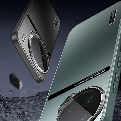 For vivo X90 5G / X90s 5G Case TPU+PC Lens Kickstand Cover with Anti-slip Strips