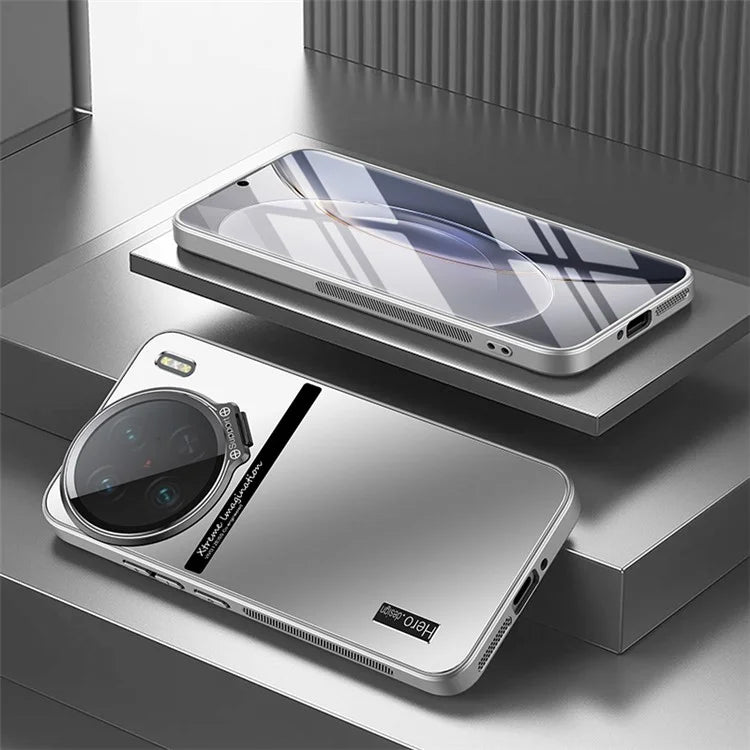 For vivo X90 5G / X90s 5G Case TPU+PC Lens Kickstand Cover with Anti-slip Strips