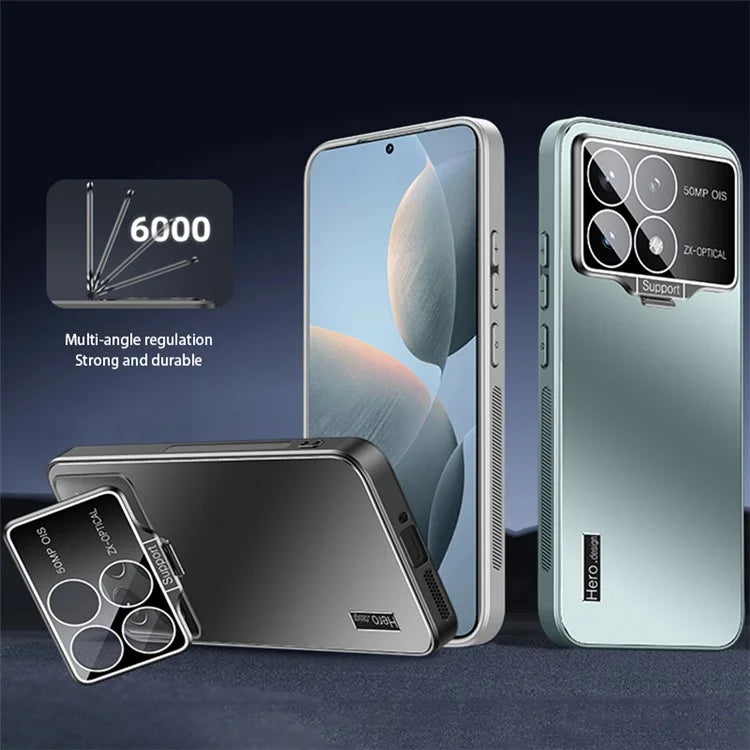 TPU+PC Phone Cover for Xiaomi Redmi K70 5G / K70 Pro 5G Cases Anti-Drop Cell Phone Shell with Kickstand